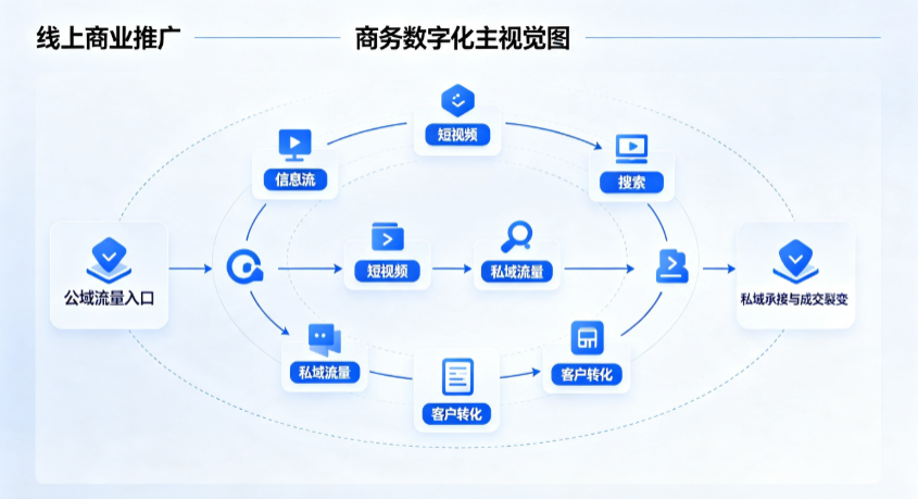 郁南县线上商业推广怎么做？全域流量闭环搭建与低成本转化实战指南